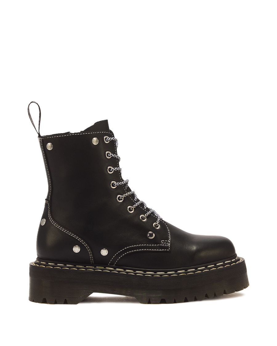 Jadon Monochrome Sendal Leather Platform Boots - view 1