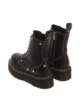 Jadon Monochrome Sendal Leather Platform Boots - view 6