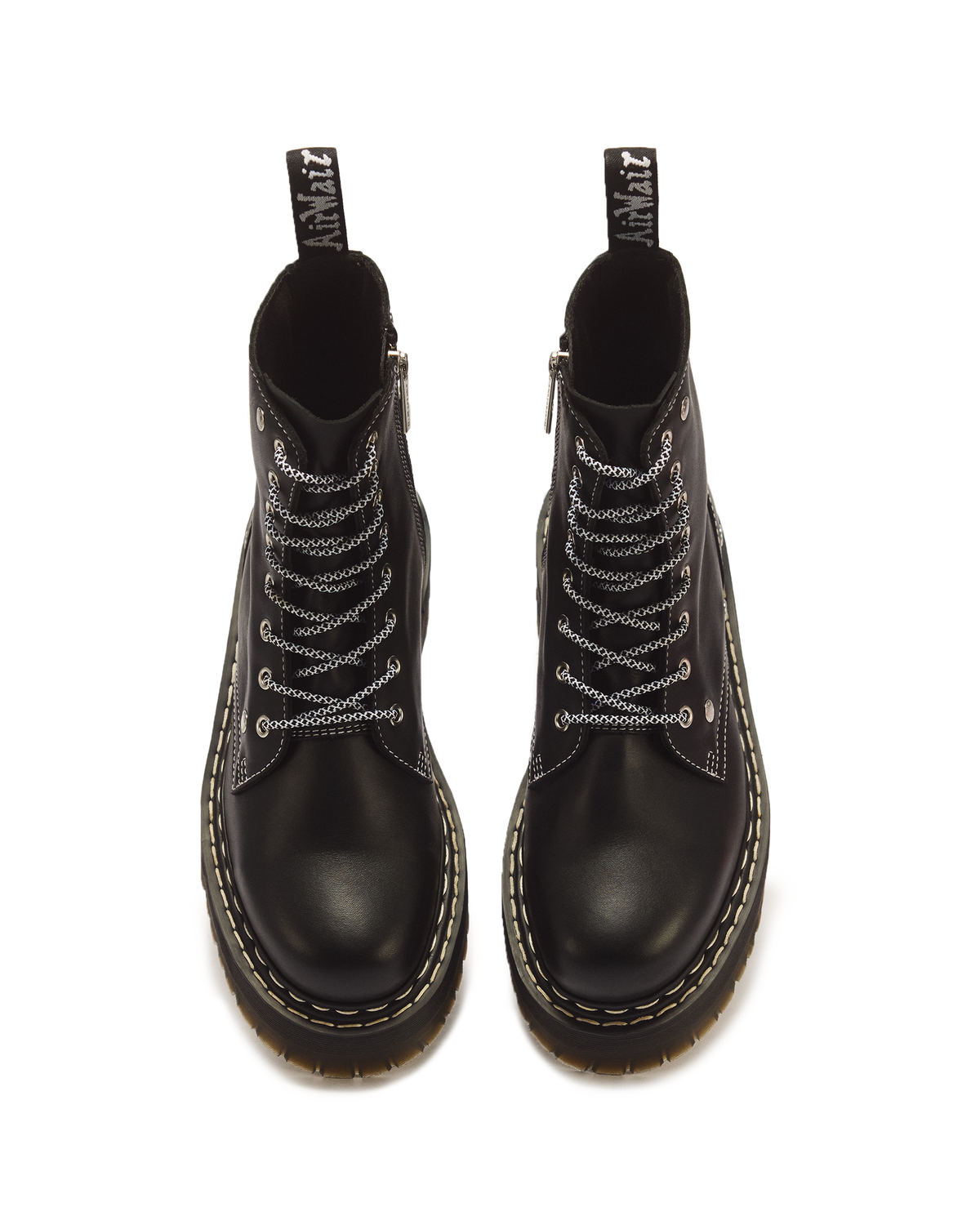 Jadon Monochrome Sendal Leather Platform Boots - view 4
