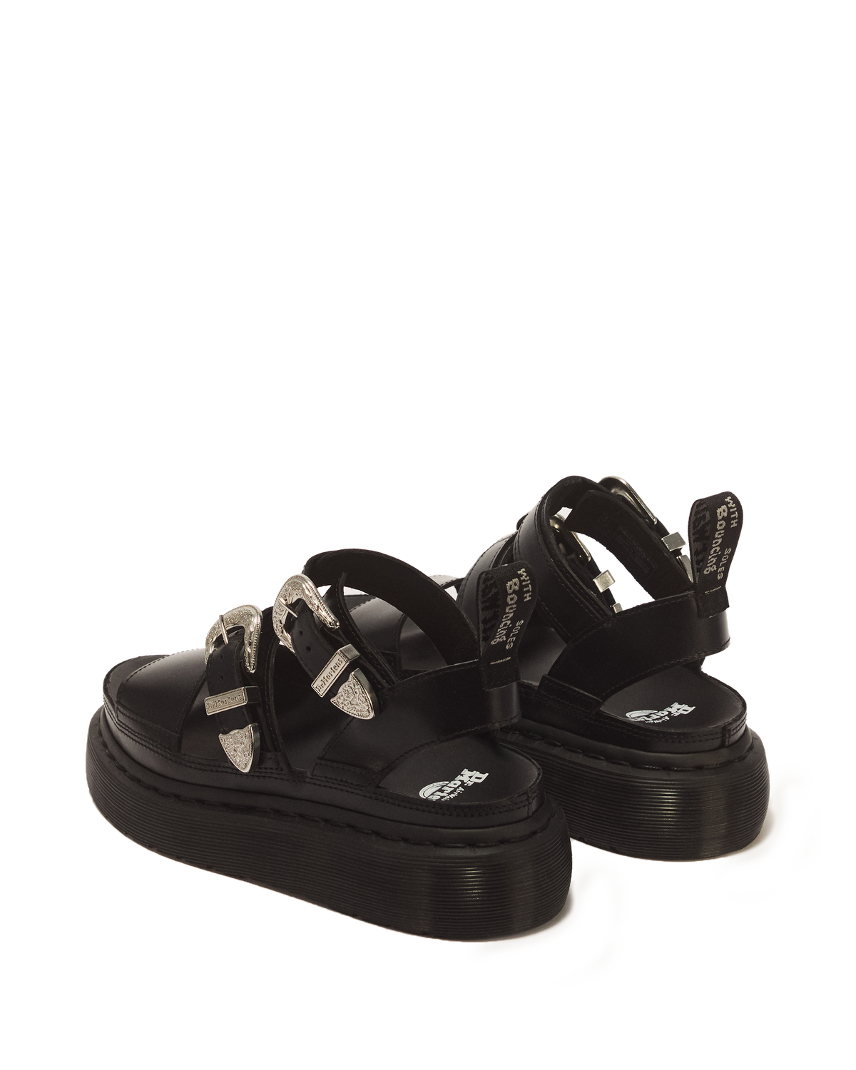 Gryphon Quad Leather Gladiator Platform Sandals - view 6