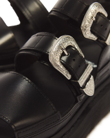 Gryphon Quad Leather Gladiator Platform Sandals - view 3