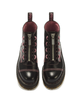 Sinclair Hearts & Stars 8 Eye Leather Platform Boots - view 4