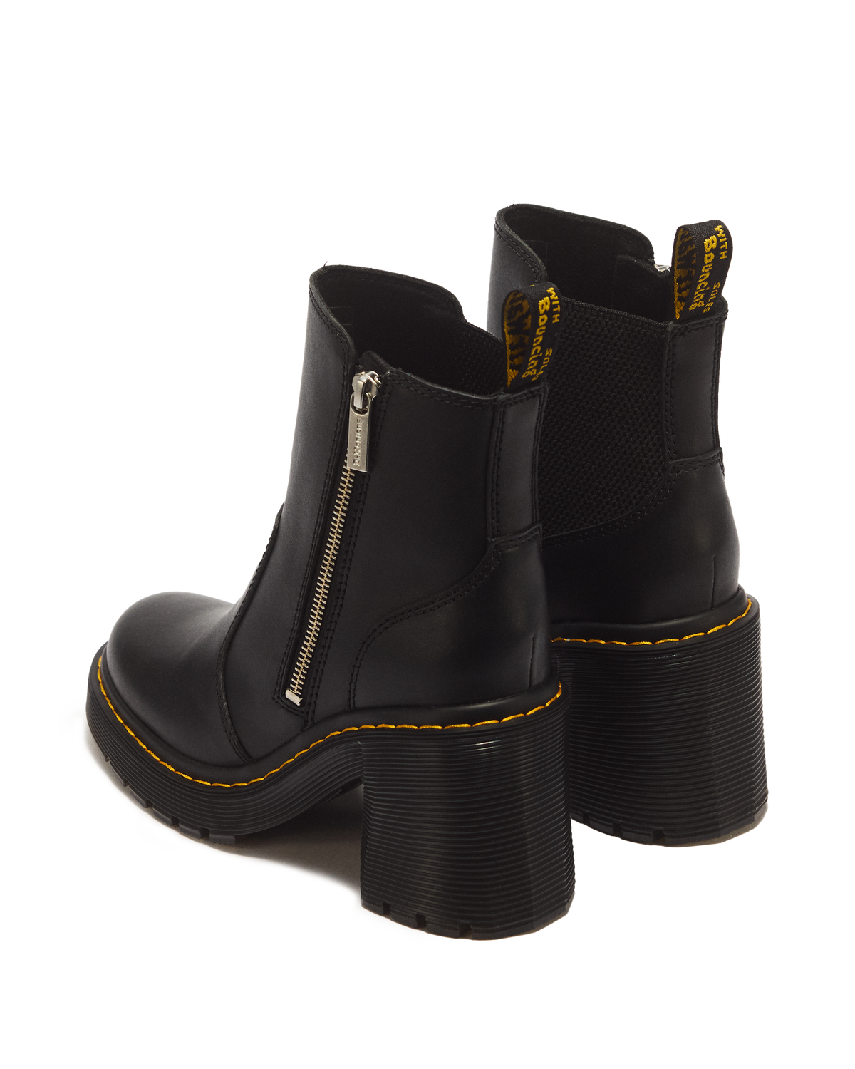 Spence Zip Sendal Leather Heeled Boots - view 6