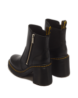 Spence Zip Sendal Leather Heeled Boots - view 6