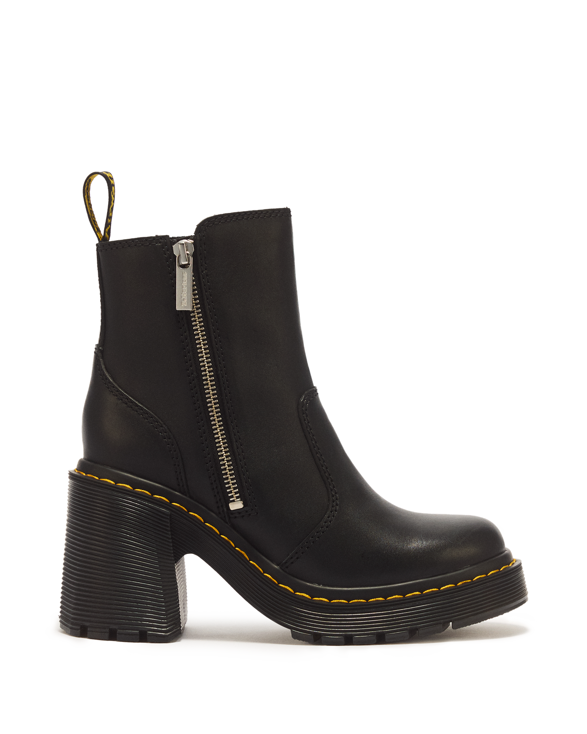 Spence Zip Sendal Leather Heeled Boots - view 1