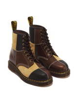 1460 Patchwork 8 Eye Leather & Nubuck Lace Up Boots - view 5