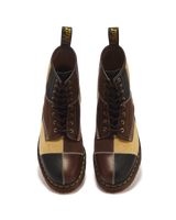 1460 Patchwork 8 Eye Leather & Nubuck Lace Up Boots - view 4