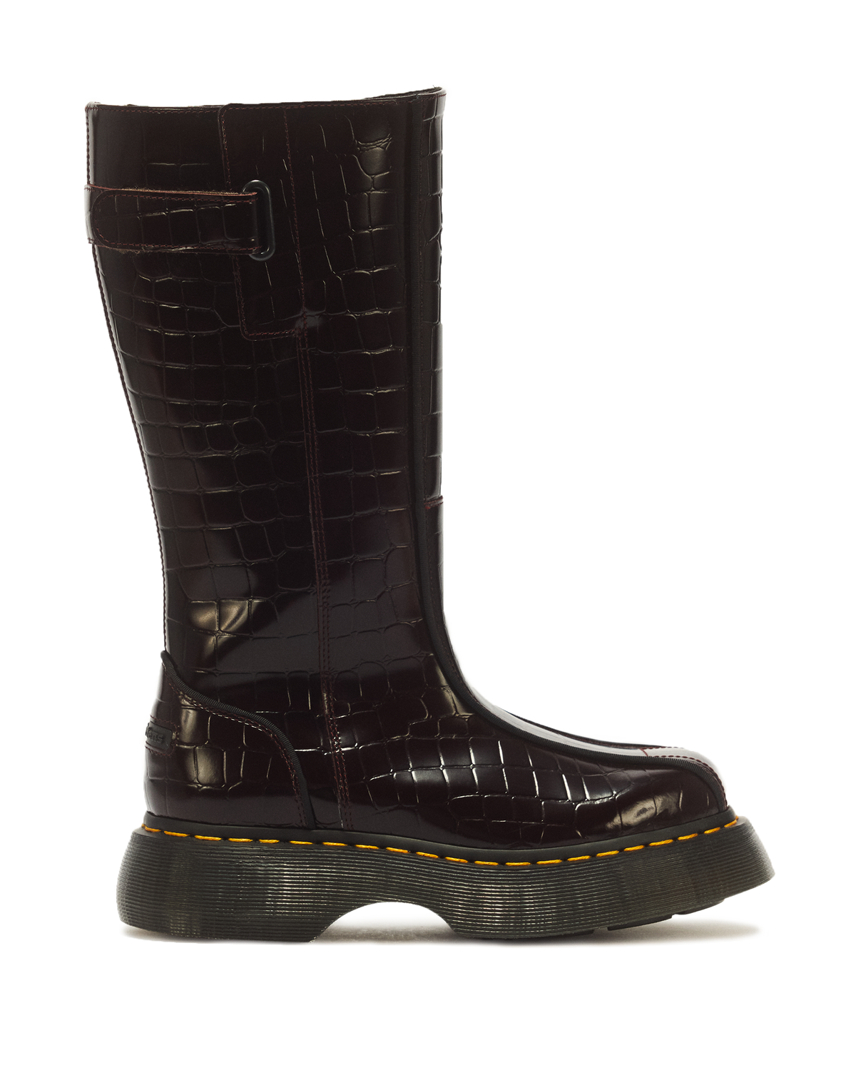 Buzz Hi Croc Emboss Leather Boots - view 1