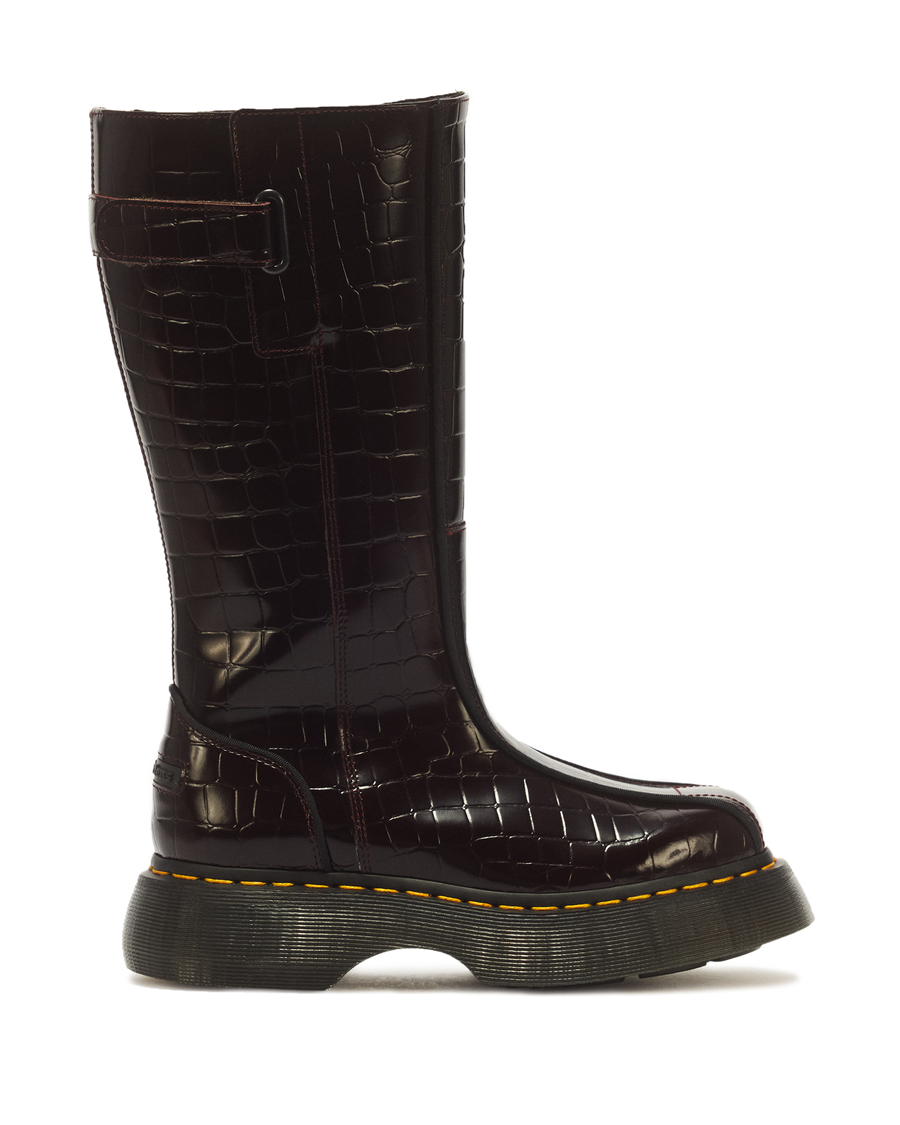 Buzz Hi Croc Emboss Leather Boots - view 1