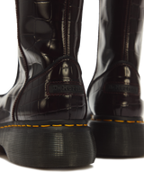 Buzz Hi Croc Emboss Leather Boots - view 8