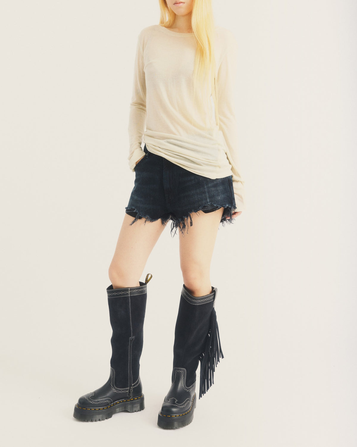 Desert Rodeo Quad Hi Leather & Suede Boots - view 2