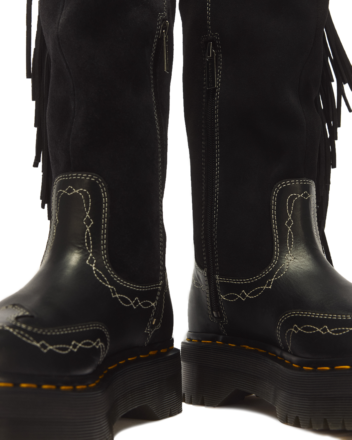 Desert Rodeo Quad Hi Leather & Suede Boots - view 8