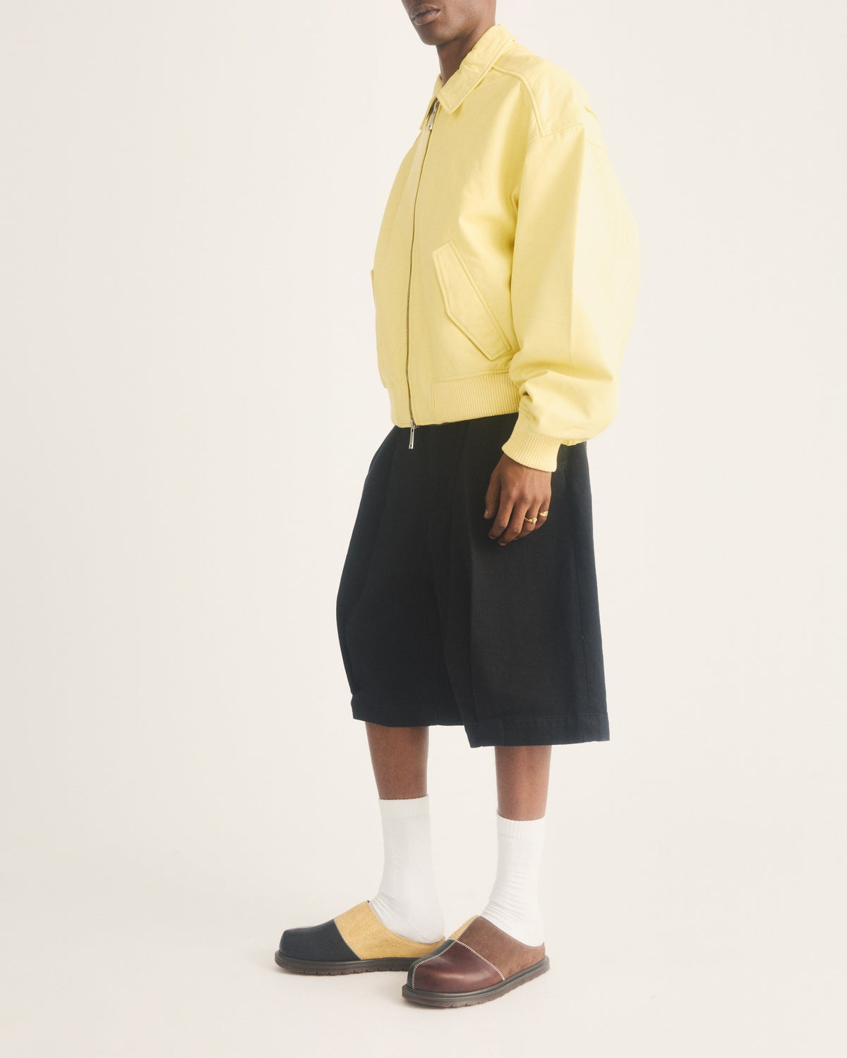 San Patchwork Leather & Nubuck Mules - view 4