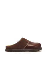 San Patchwork Leather & Nubuck Mules - view 1