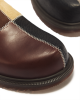 San Patchwork Leather & Nubuck Mules - view 5