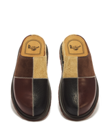 San Patchwork Leather & Nubuck Mules - view 6