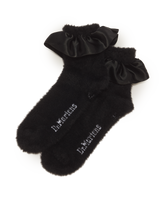 Satin Frill Fluffy Socks - view 1