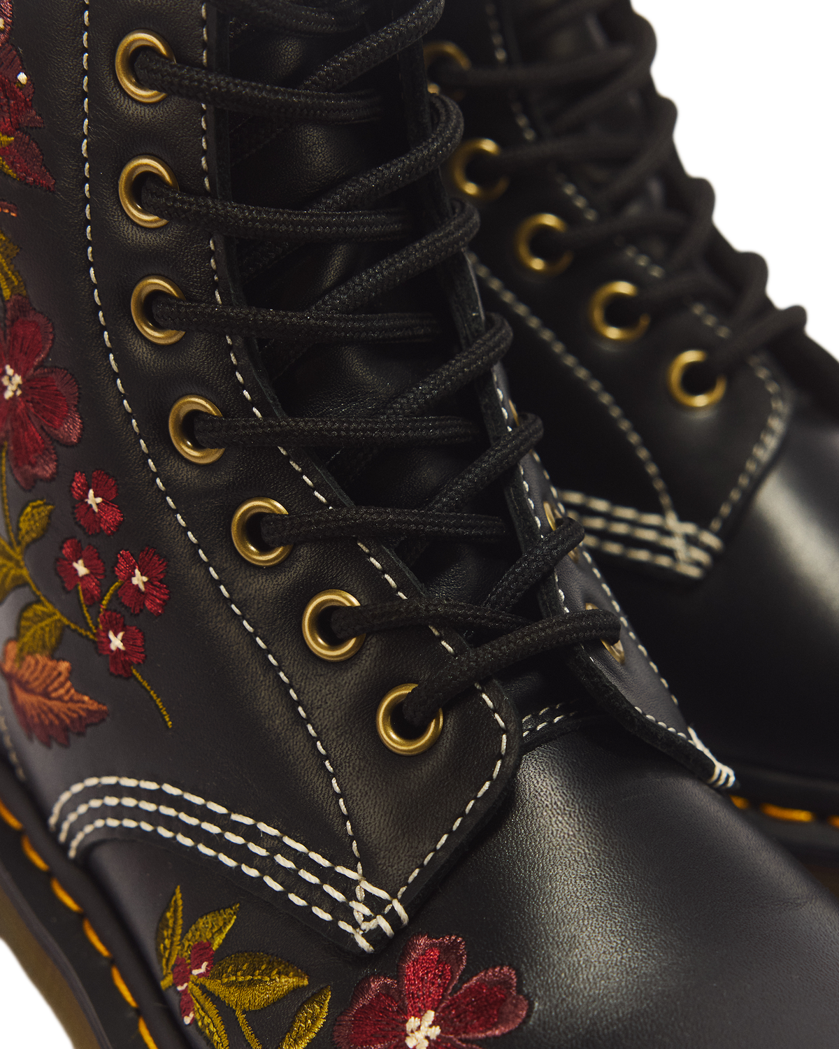 1460 Pascal Floral 8 Eye Wanama Leather Lace Up Boots - view 3