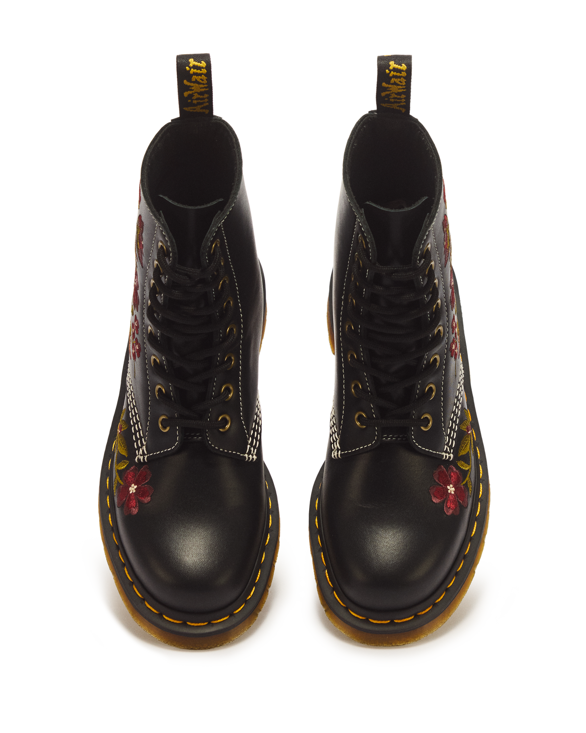 1460 Pascal Floral 8 Eye Wanama Leather Lace Up Boots - view 4