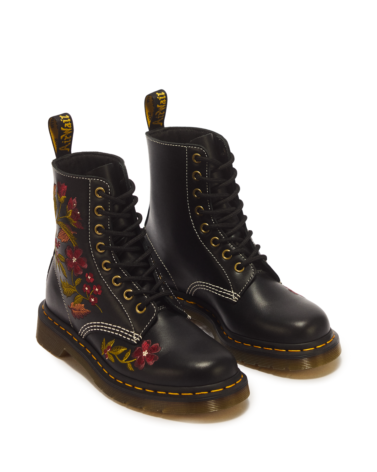 1460 Pascal Floral 8 Eye Wanama Leather Lace Up Boots - view 5