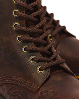 1460 Pascal Deboss Floral 8 Eye Crazy Horse Leather Boots - view 3