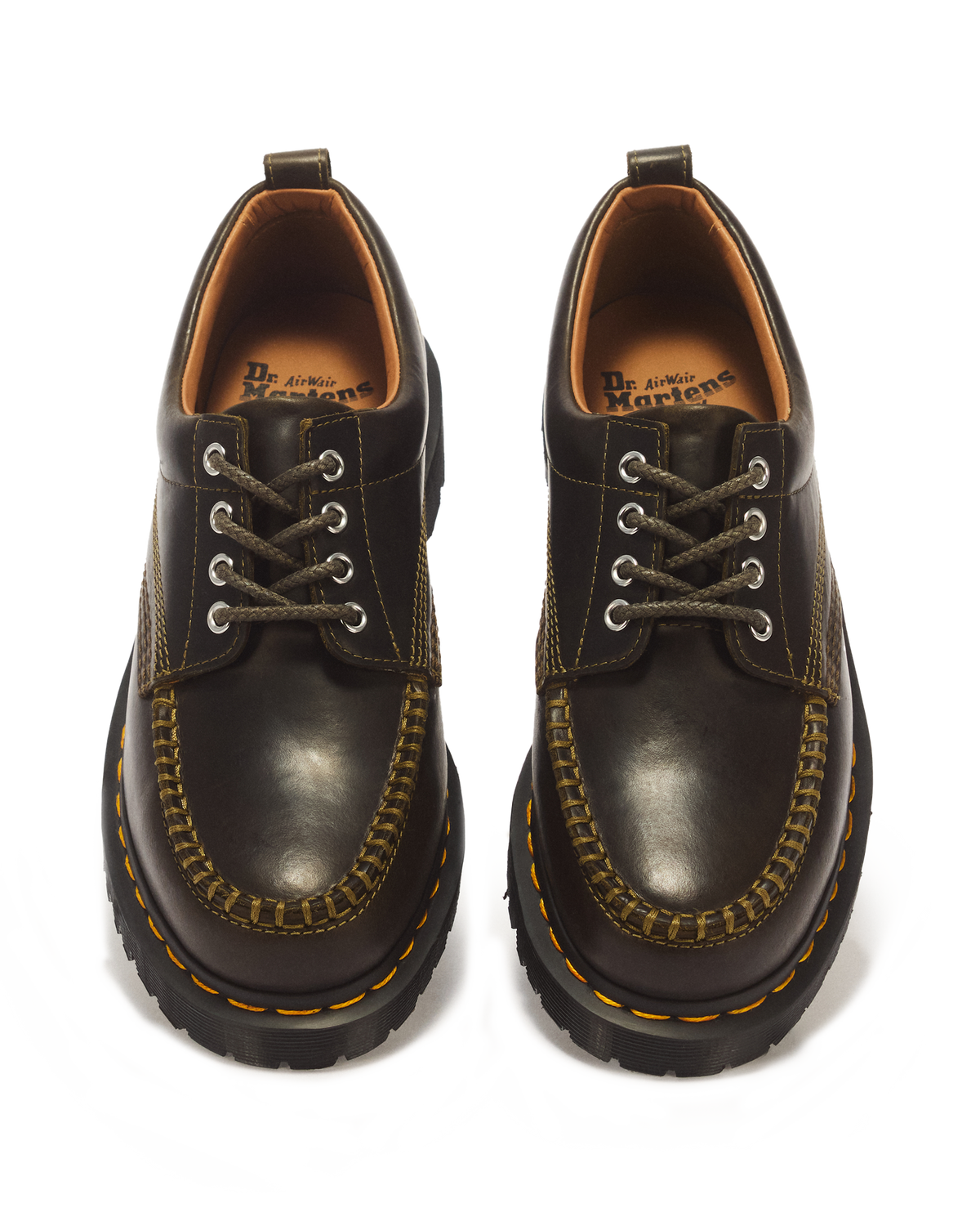 Lowell 4 Eye Mayhem Leather Moc Toe Shoes - view 4