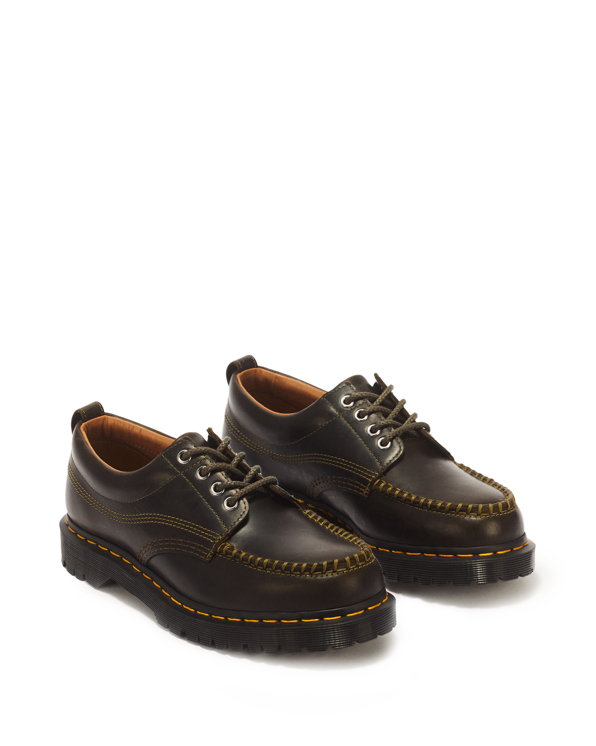 Lowell 4 Eye Mayhem Leather Moc Toe Shoes - view 5