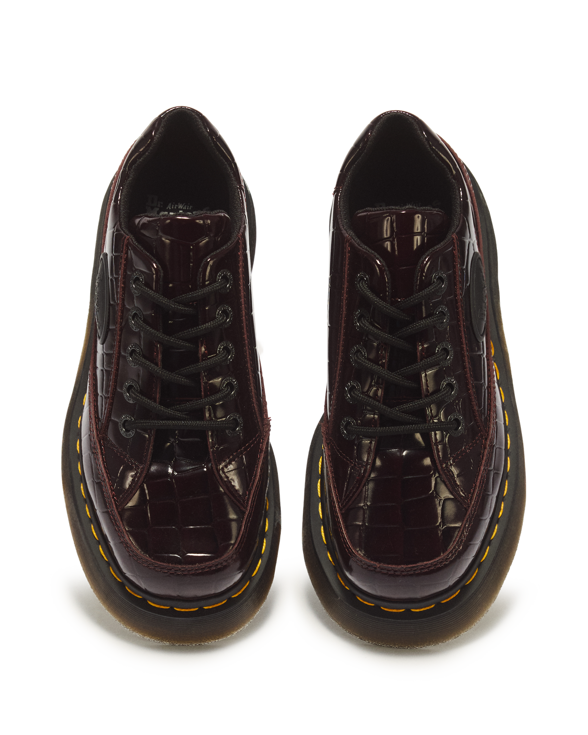 Buzz 5 Eye Croc Emboss Leather Shoes - view 4
