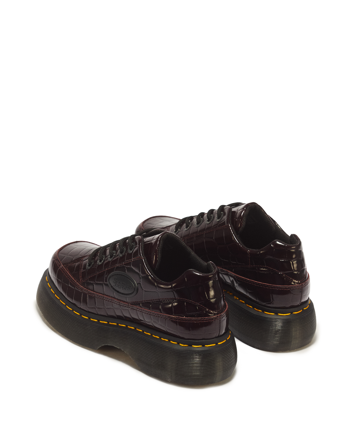 Buzz 5 Eye Croc Emboss Leather Shoes - view 6