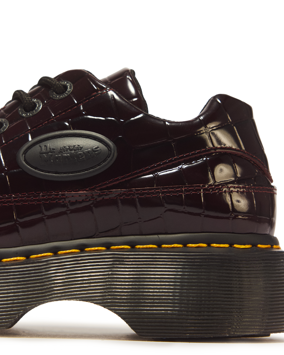Buzz 5 Eye Croc Emboss Leather Shoes - view 3