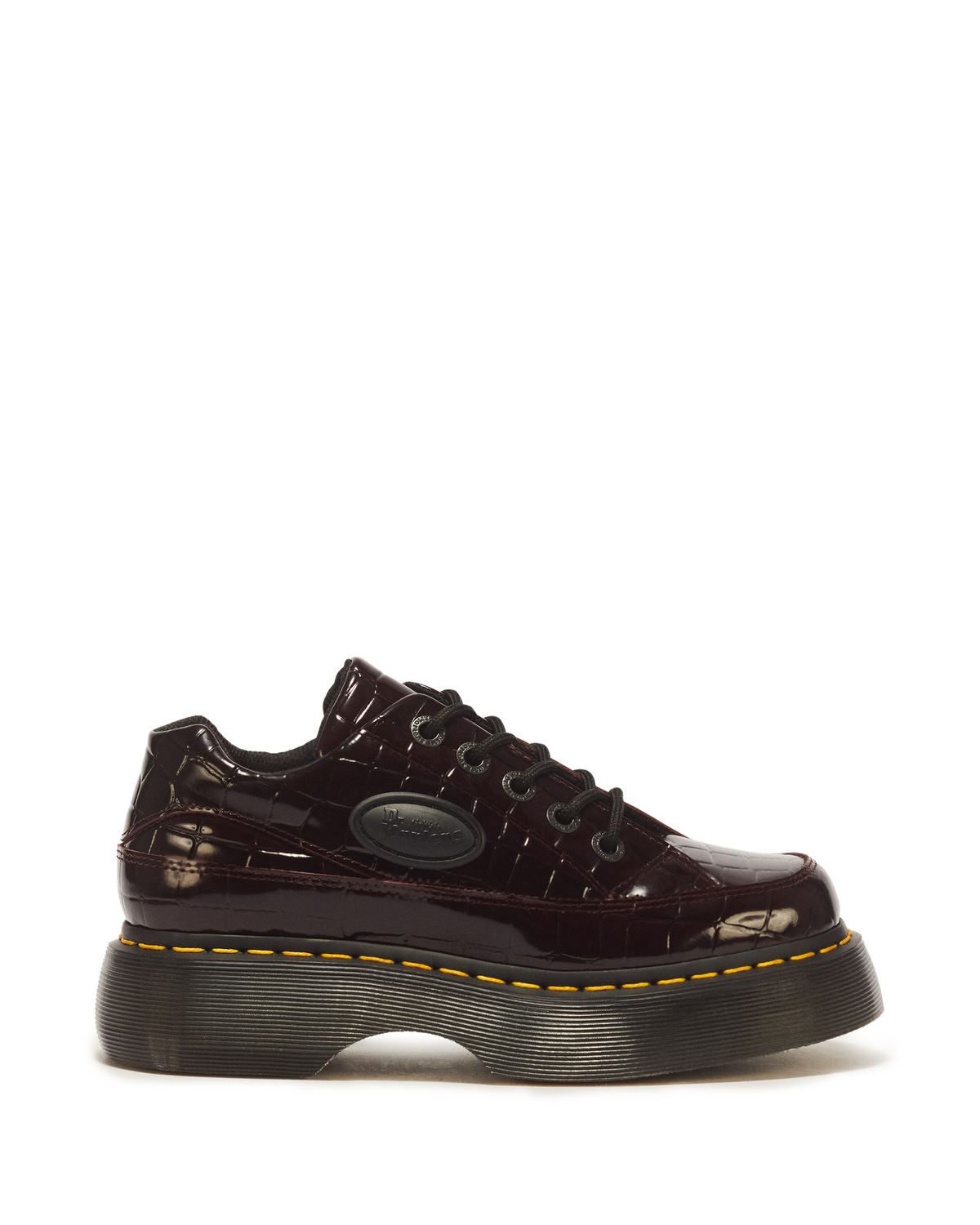 Buzz 5 Eye Croc Emboss Leather Shoes - view 1