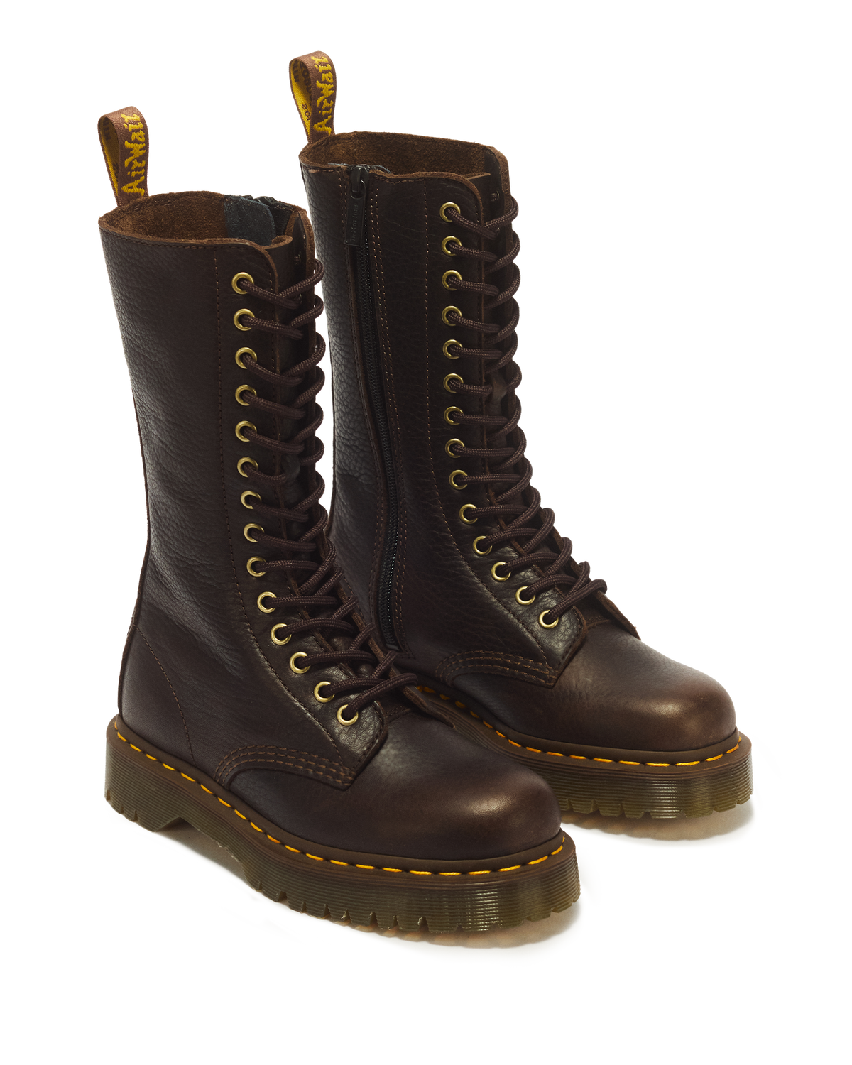 1B99 Bex 14 Eye Ambassador Leather Lace Up Boots - view 5