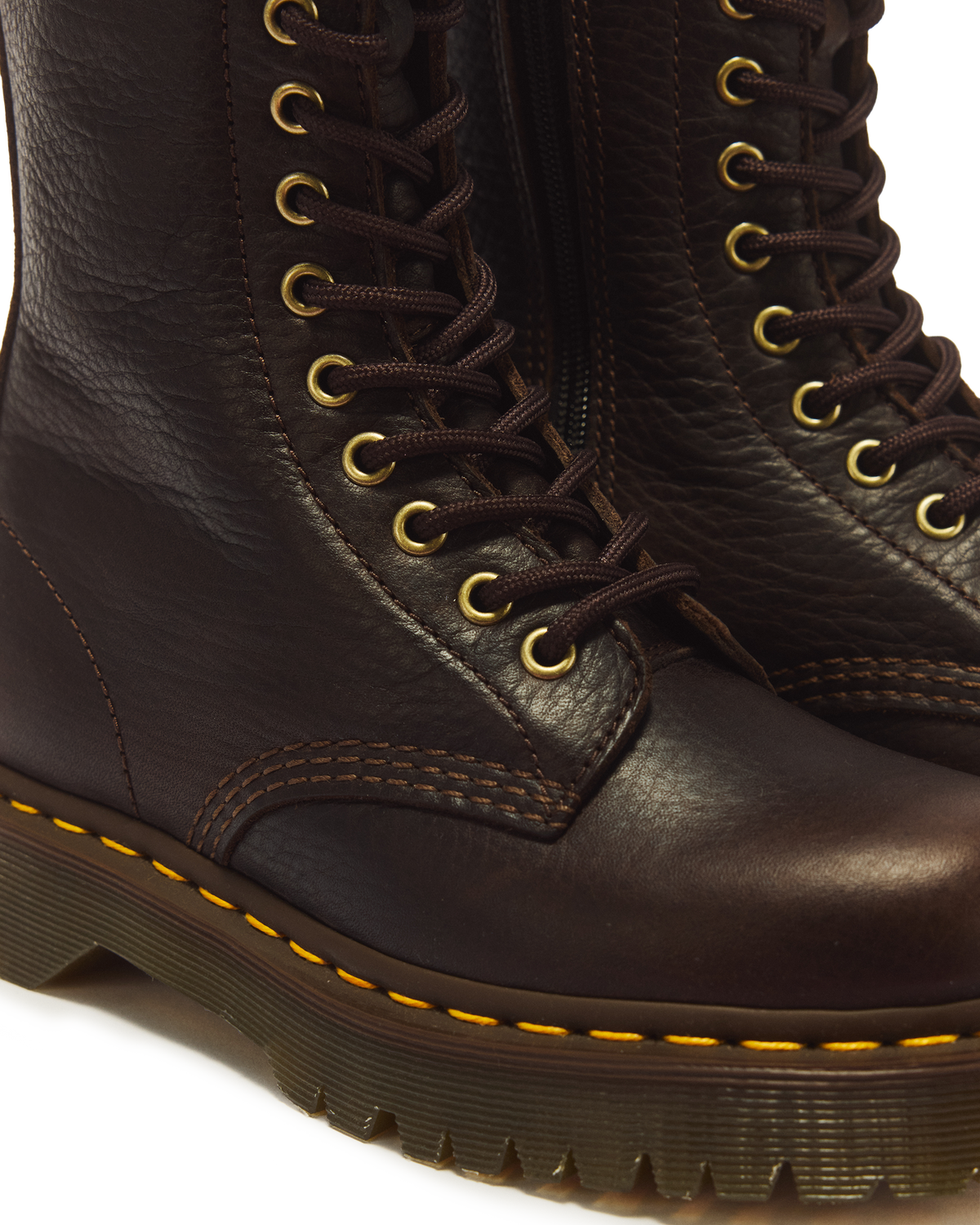 1B99 Bex 14 Eye Ambassador Leather Lace Up Boots - view 8