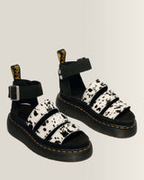 Clarissa Strap Hair On Leather Quad Sandals - view 4