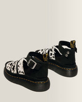 Clarissa Strap Hair On Leather Quad Sandals - view 5