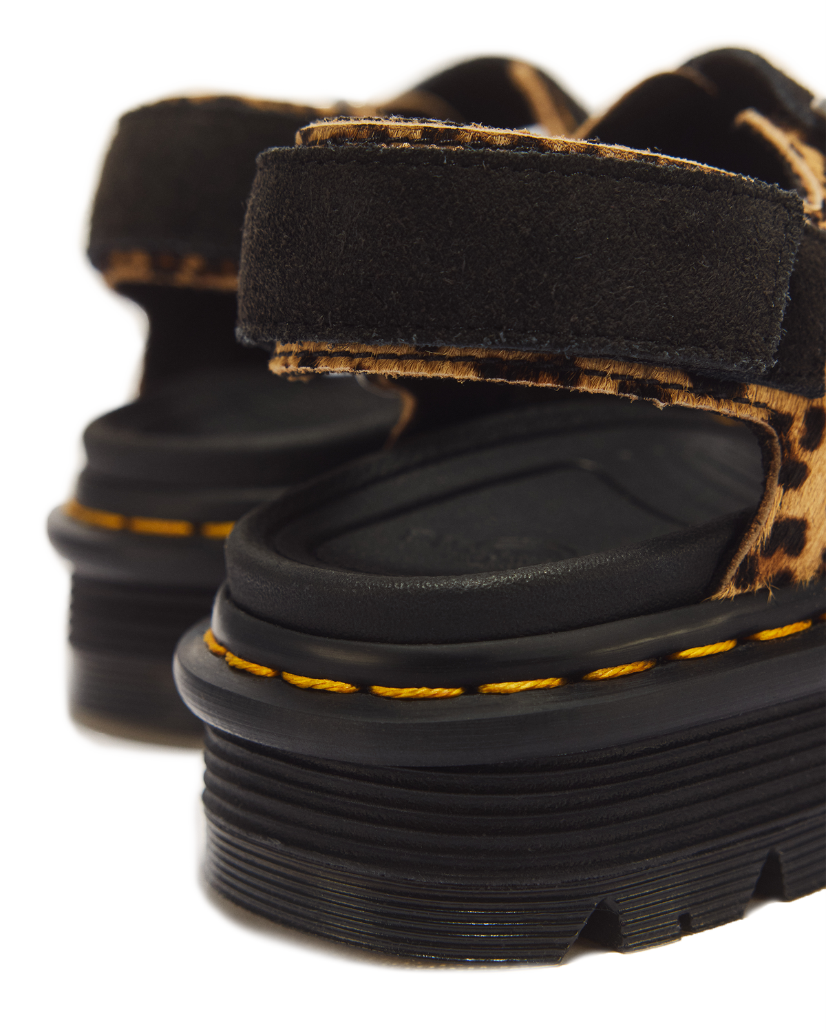 Zebzag Leopard Hair On Leather Sandals - view 10