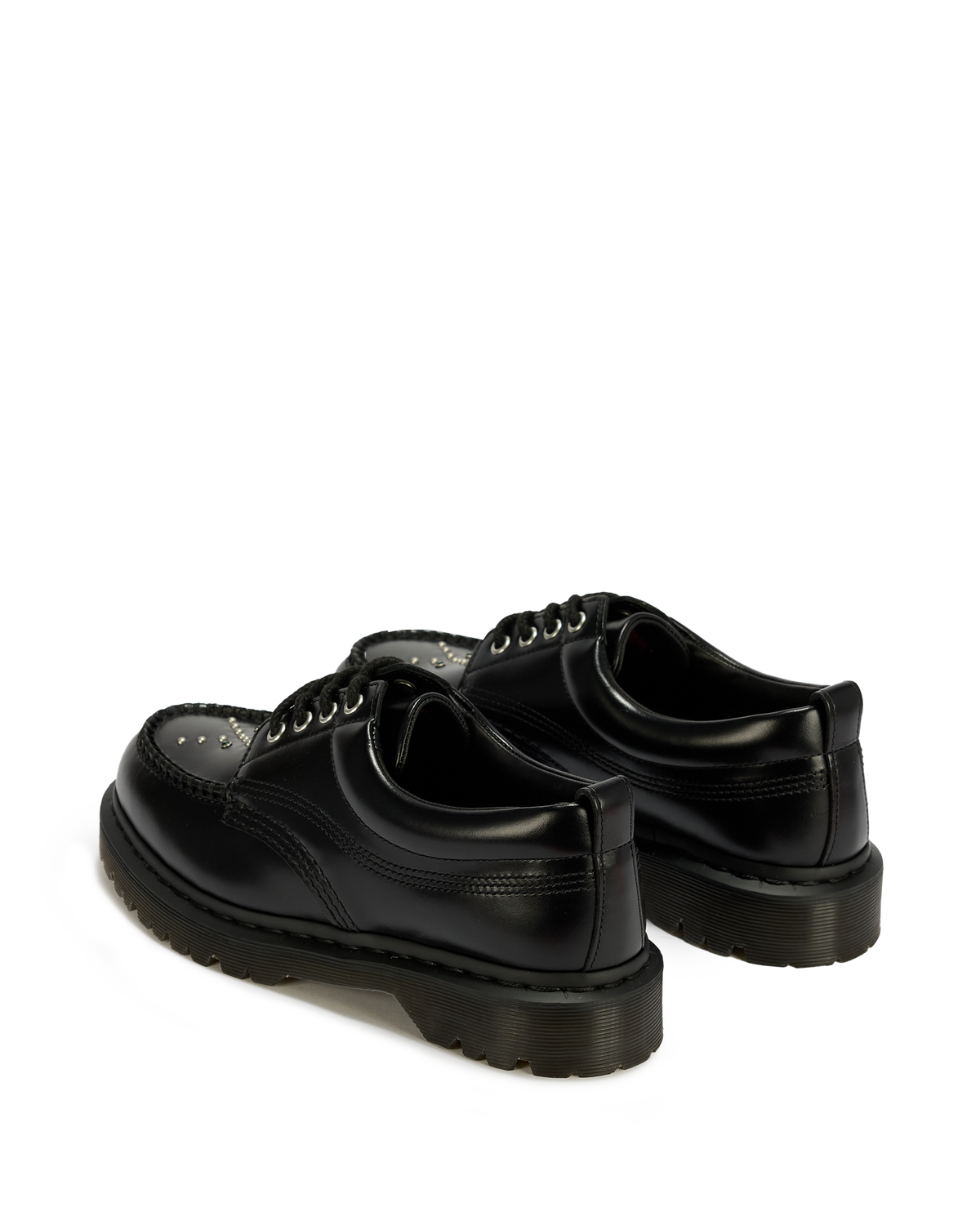 Lowell Stud Analine Leather Moc Toe Shoes - view 5
