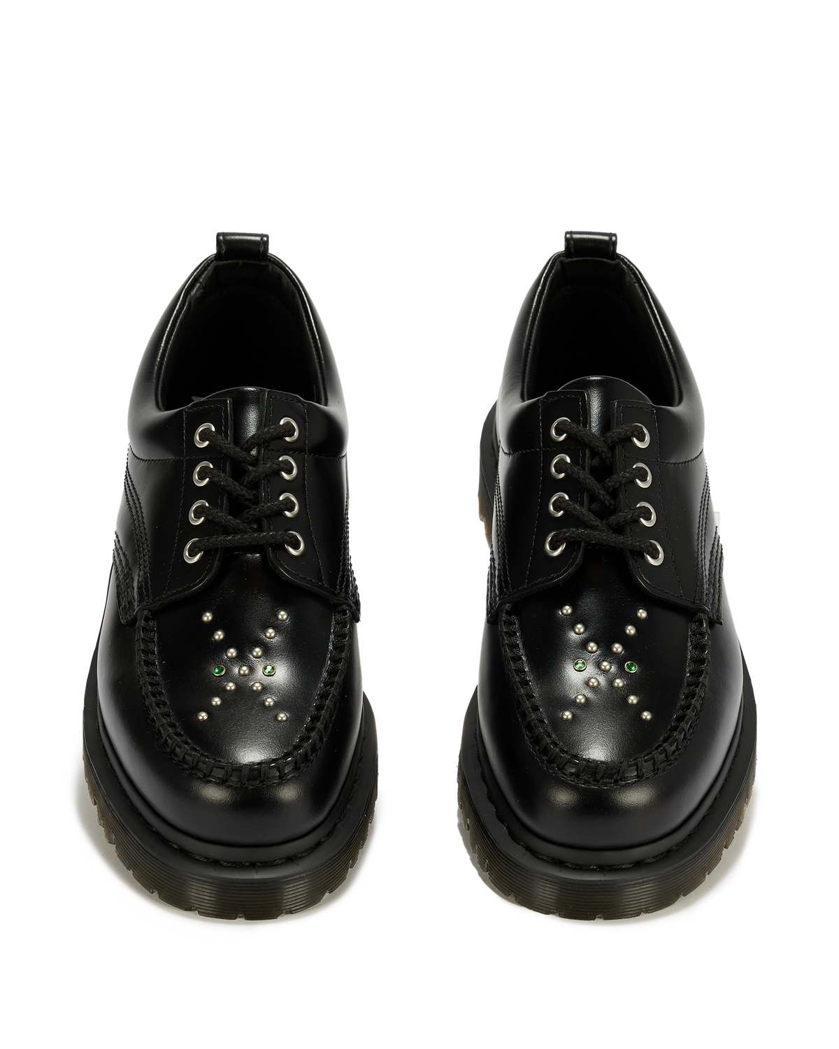 Lowell Stud Analine Leather Moc Toe Shoes - view 3