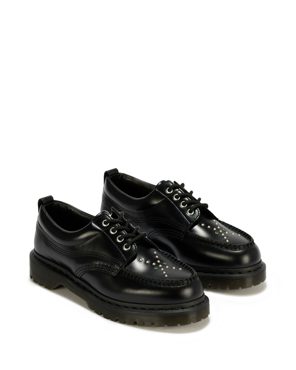 Lowell Stud Analine Leather Moc Toe Shoes - view 4