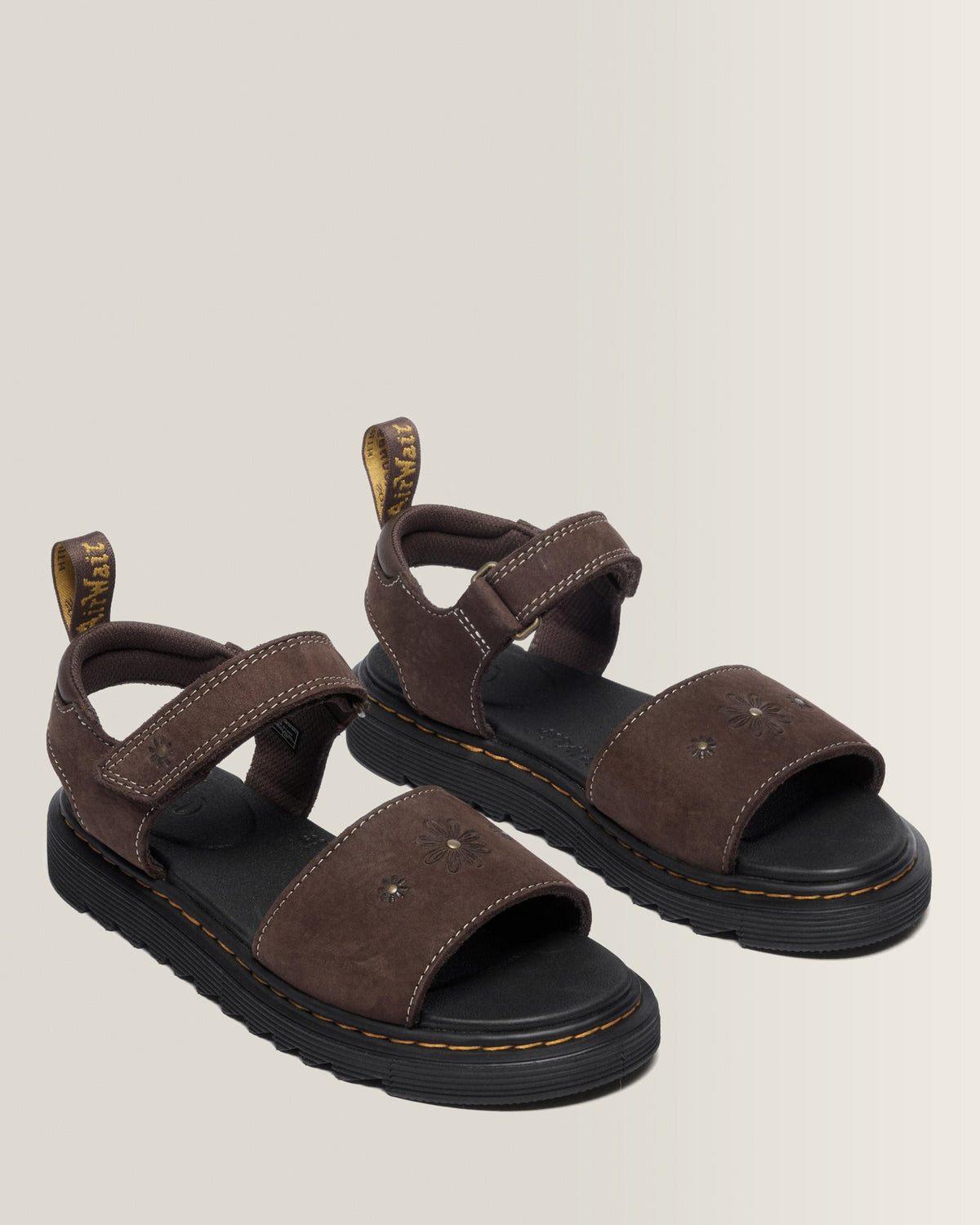 Toddler Marlowe Flower Debossed Nubuck Strap Sandals - view 4