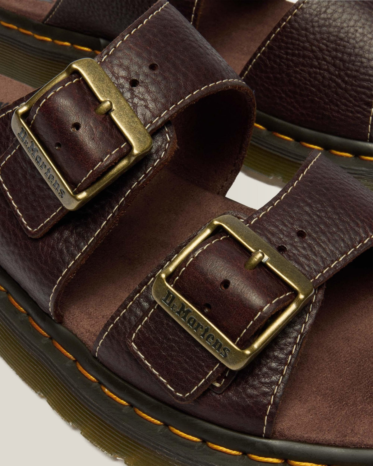 Josef Slide Grizzly Leather Sandals - view 2