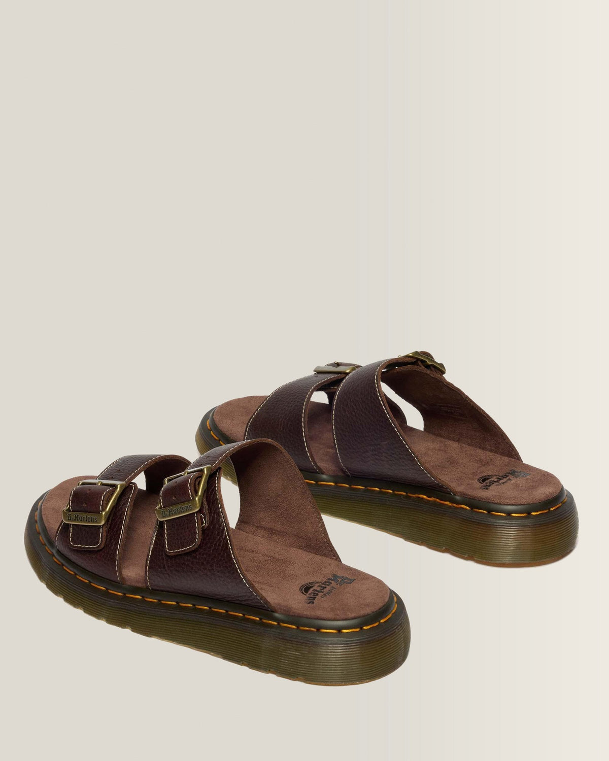 Josef Slide Grizzly Leather Sandals - view 5