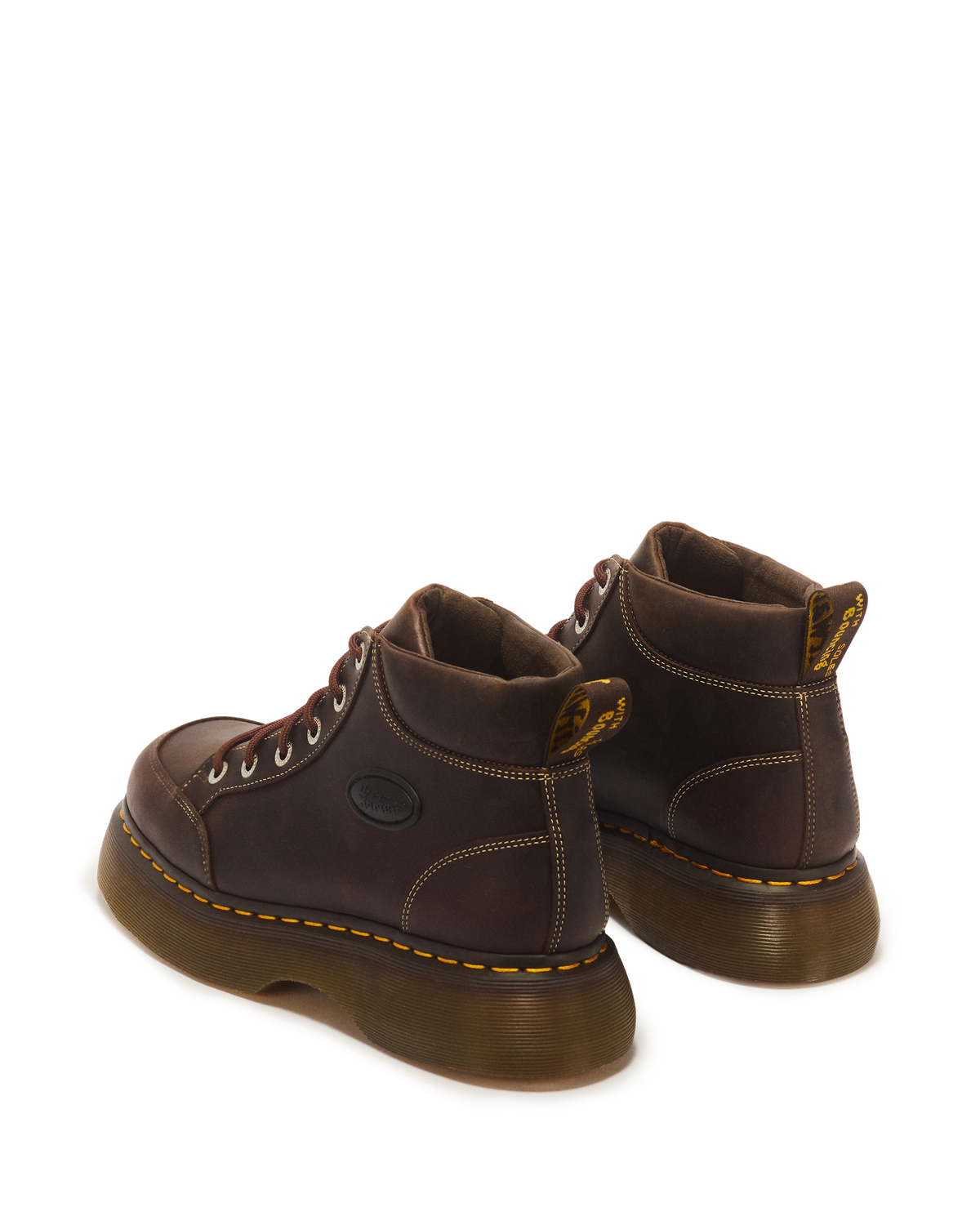Buzz 6 Eye Crazy Horse Leather Lace Up Boots - view 6