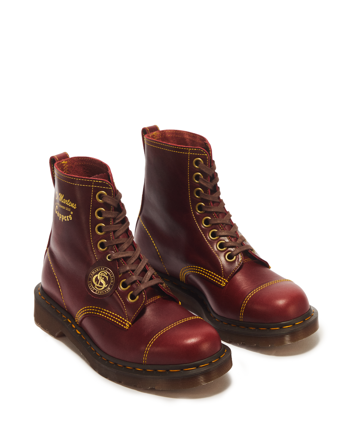 1460 Cappers Classic Calf Leather Lace Up Boots - view 5