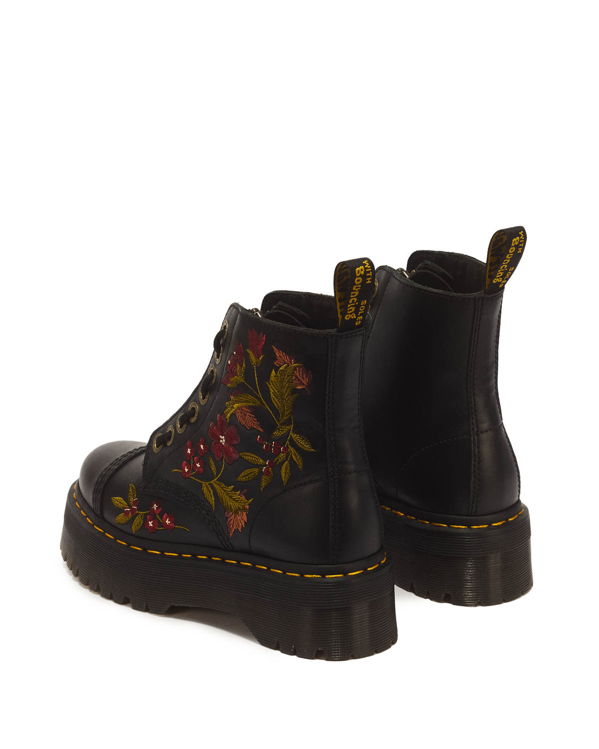 Sinclair Floral Wanama Leather Lace Up Boots - view 6
