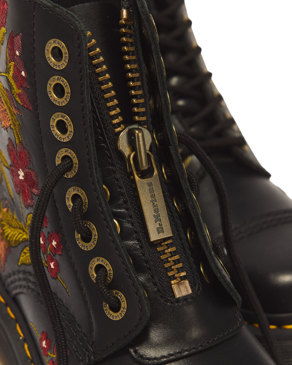 Sinclair Floral Wanama Leather Lace Up Boots - view 3