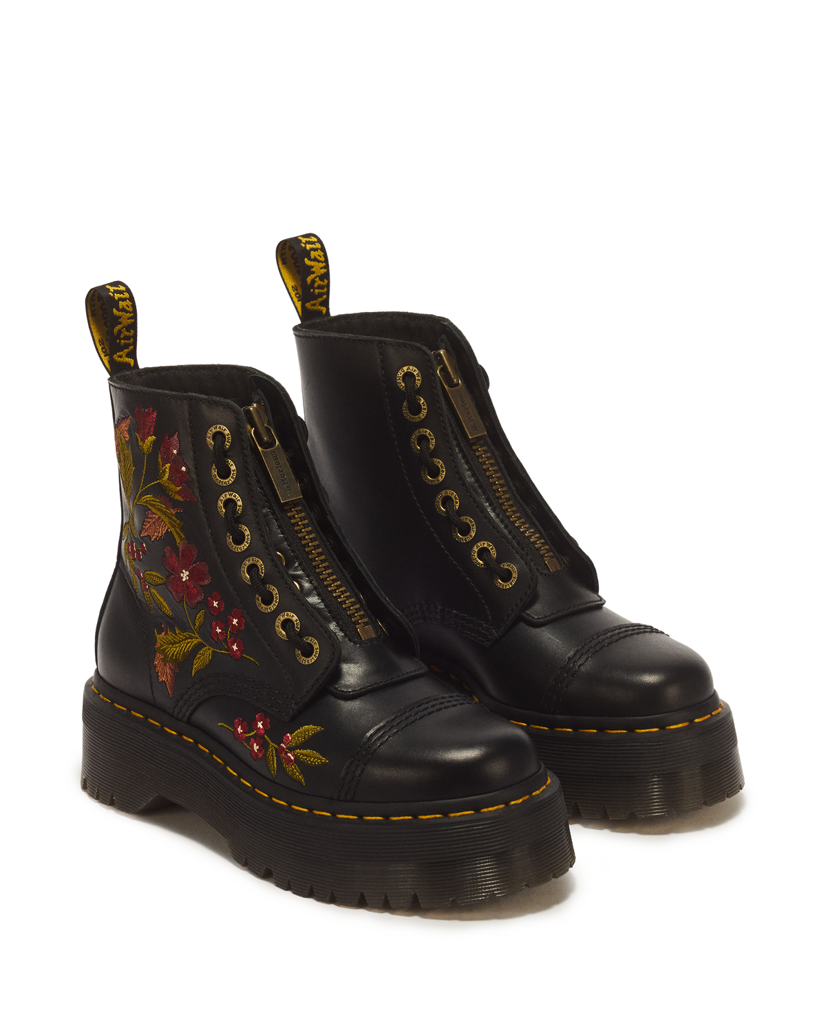 Sinclair Floral Wanama Leather Lace Up Boots - view 5