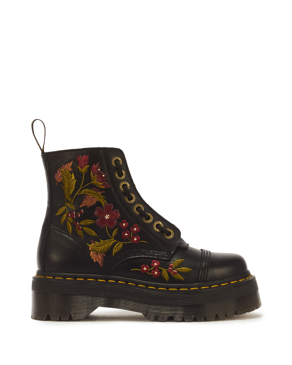 Sinclair Floral Wanama Leather Lace Up Boots - view 1