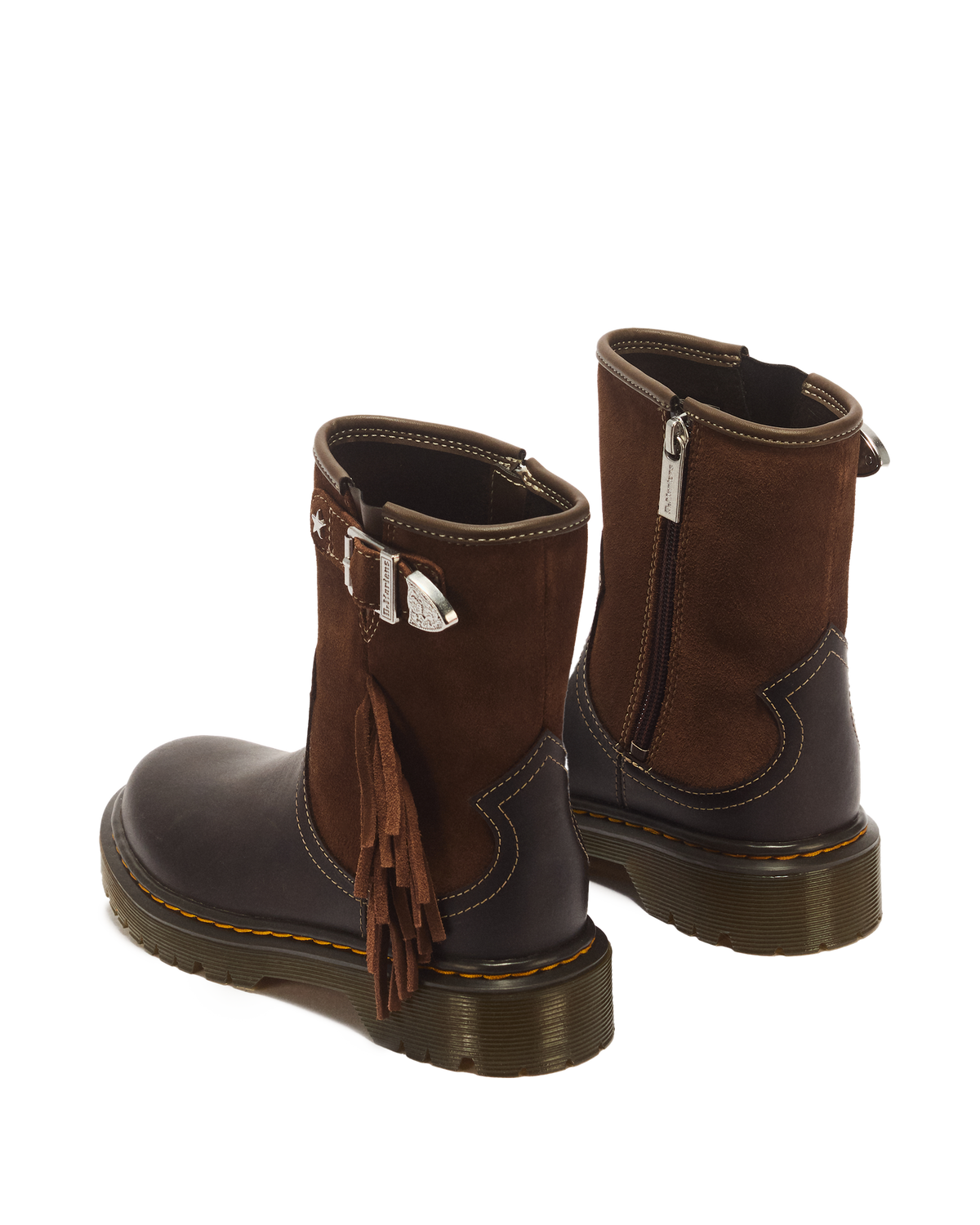Genaya Desert Rodeo Junior Leather & Suede Rigger Boots - view 6