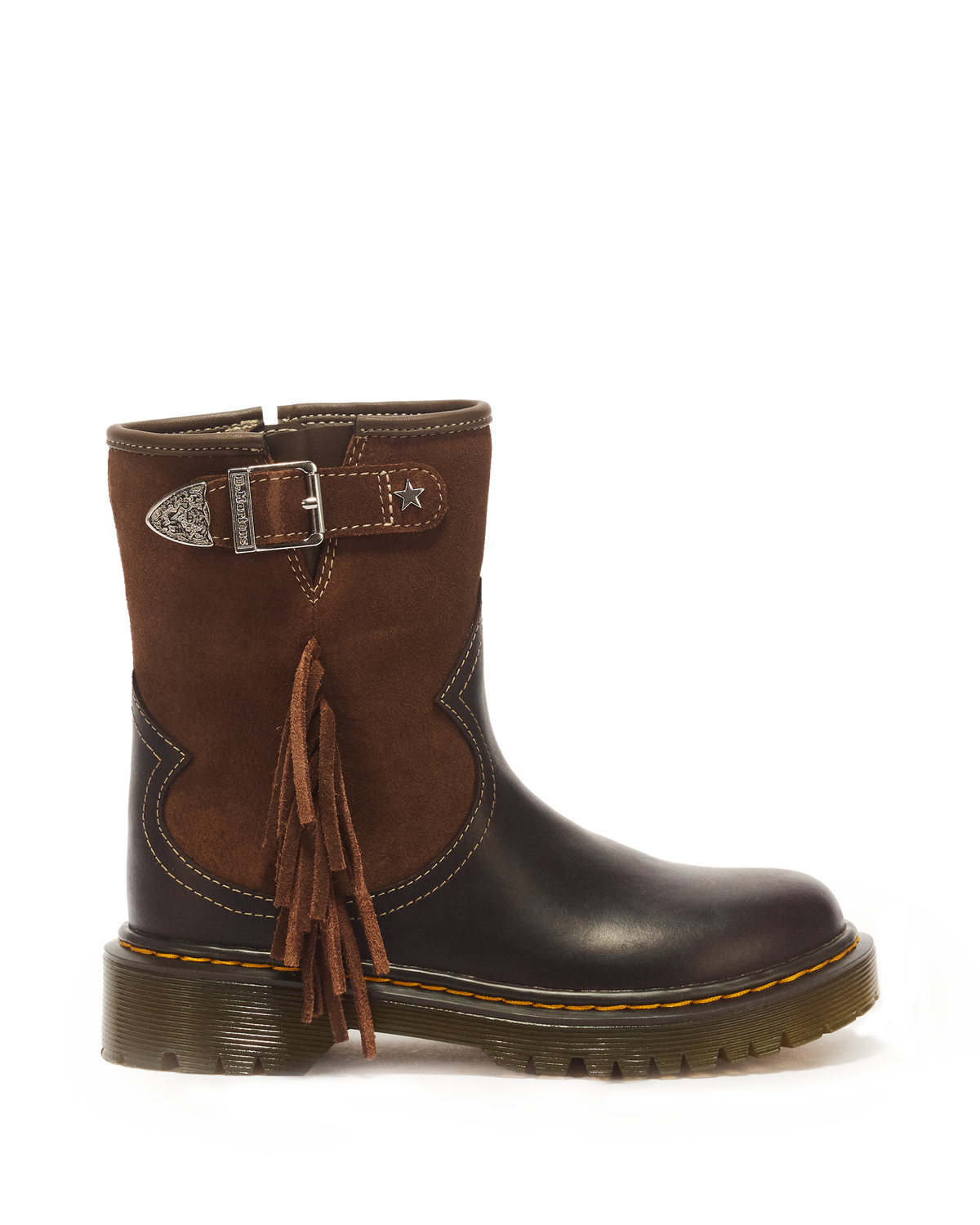 Genaya Desert Rodeo Junior Leather & Suede Rigger Boots - view 1